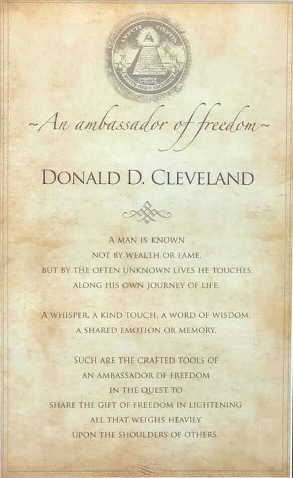 An Ambassador of Freedom | Donald D. Cleveland